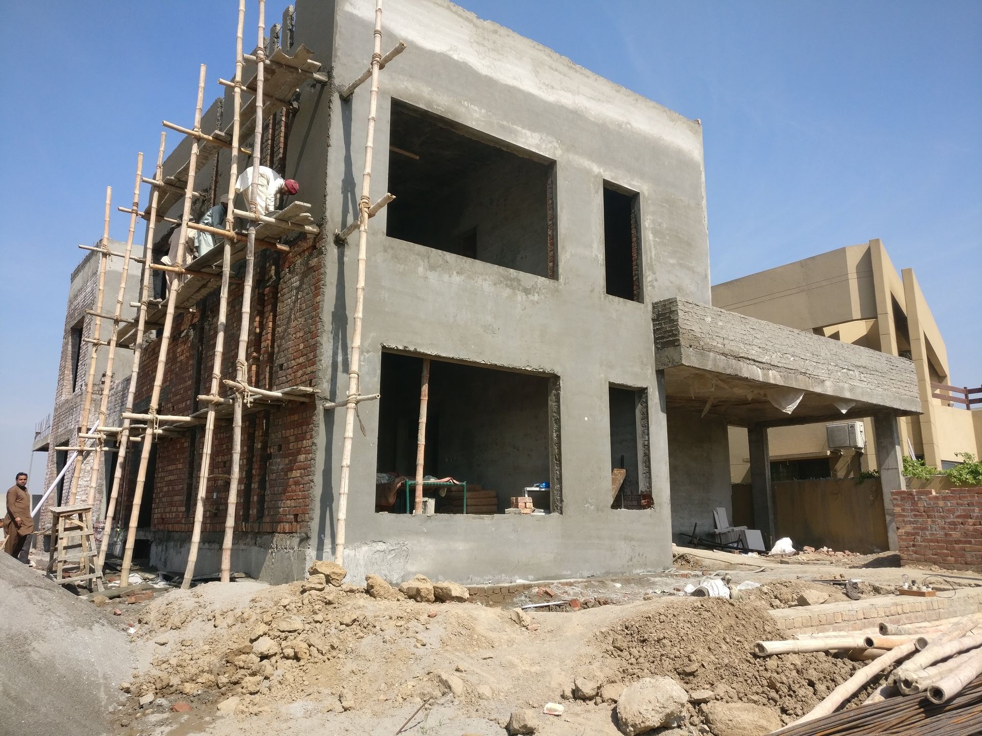 Completed grey structure by Bunyad Allied