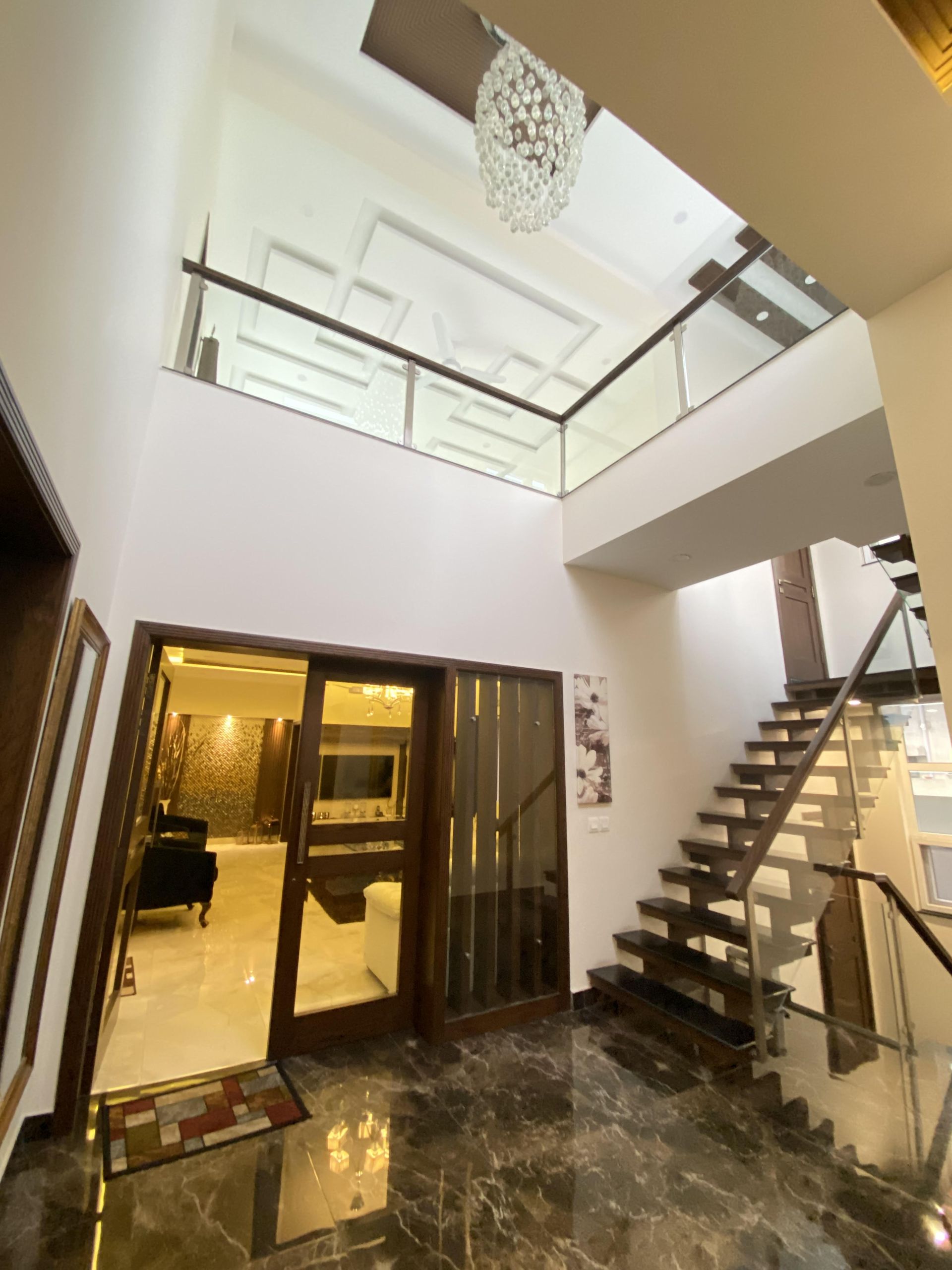 Double-height foyer finished by Bunyad Allied
